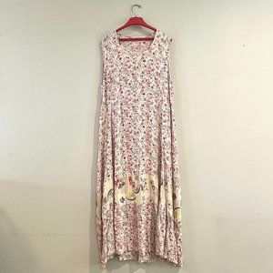 90s Vintage Floral Granny Chic Dress